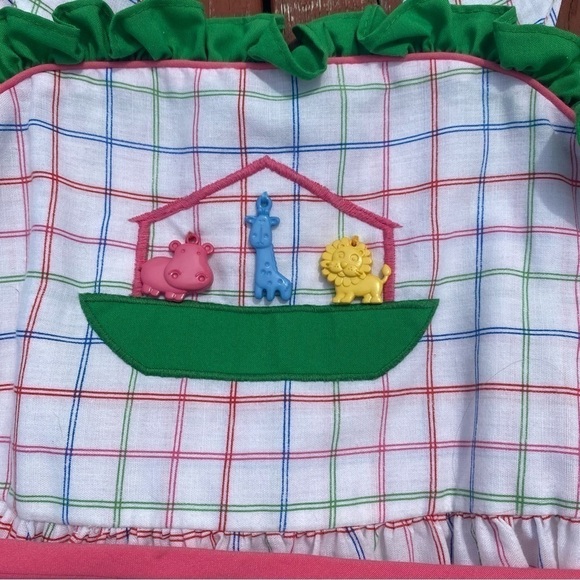 Polly Flinders Vintage Dress 6X Primary Color Plastic Bead Animal Embellish RARE - Picture 2 of 10